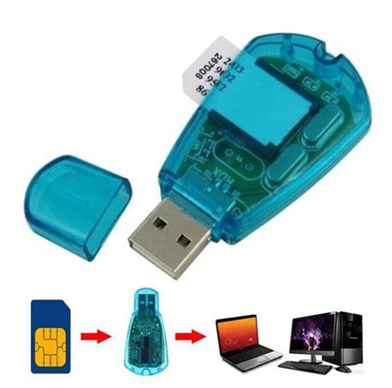 New Sim card reader for GSM CDMA phone writer copy cloner backup & 4in1 card hol - Image 1 of 4