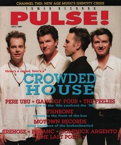 PULSE Magazine 07/1991 Crowded House Pere Ubu Fishbone Firehouse Phranc Rare - Foto 1 di 2