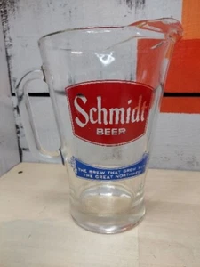 Vintage Schmidt Beer Glass Pitcher - Picture 1 of 7