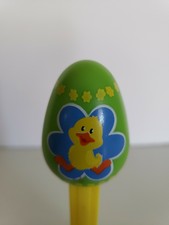 2012 Pez Easter Egg Green candy dispenser Baby Duck Collectible Colorful toy htf