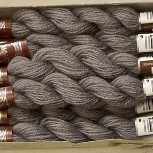 DMC Wool Embroidery Floss Medicis Medium Gray 8508 27.3yd Skein Box Of 9 - Picture 1 of 6
