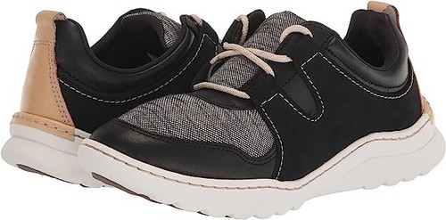 Scarpe sportive da donna Clarks nuove con scatola TEAGAN LACE nere combinate UK 6 5 EU 40 RRP £ 59