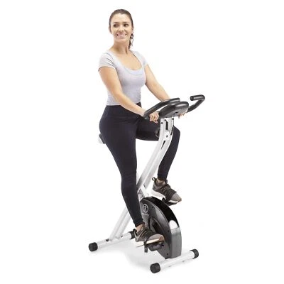 Marcy Foldable Upright Exercise Bike with Adjustable Resistance for Cardio Wo... - Image 1 of 4