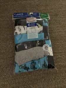 Wonder Nation Jungen Boxershorts 6er Pack Unterwäsche Größe 4T-5T Dinosaurier NEU - Bild 1 von 2