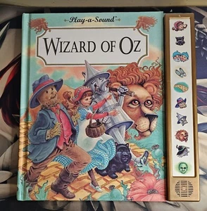 WIZARD OF OZ PLAY-A-SOUND 1993 Book Vintage FRESH BATTERIES WORKS MInt RARE - Picture 1 of 5