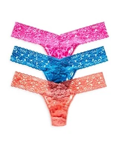 Hanky Panky Boxed Lace Low Rise Thong Set - Pack of 3 - Picture 1 of 2
