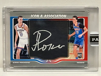 2020-21 Panini Encased ALEKSEJ POKUSEVSKI RC RPA JUMBO PATCH ON BALL Auto # /10  - Image 1 of 4