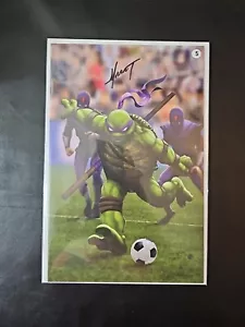 Teenage Mutant Ninja Turtles # 1 Virgin Variant Marat Michaels Signature W/COA - Picture 1 of 2