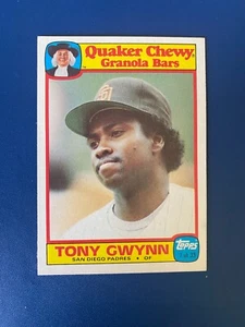 Tony Gwynn - HOF - 1986 Topps Quaker Chewy Granola #7 - San Diego Padres - Picture 1 of 7