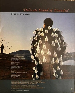 Pink Floyd 1988 delicado sonido del trueno anuncio impreso (aprox. 10,5x12,5) - Imagen 1 de 1