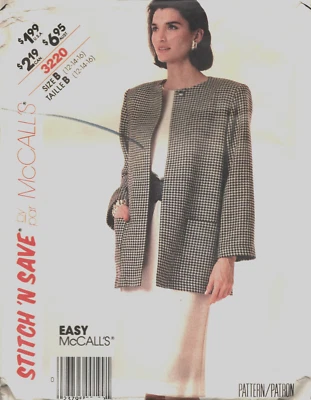 Stitch N' Save by McCall's ~ Easy Pattern ~ Jacket ~ Dress ~ Belt ~ 12-14-16 (B) - Image 1 of 4