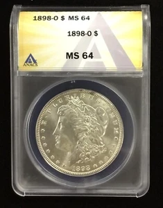 1898-O Morgan Dollar ANACS MS 64 - Picture 1 of 4