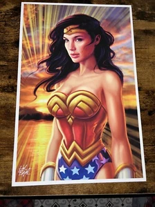 Wonder Woman -signed Hal Betzold Art Lithograph/Print 11.5 X 17.5 - Picture 1 of 13