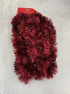 1 PK 15ft RED Tinsel Garland Christmas Valentine's Day party decor July 4th - Picture 1 of 1