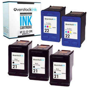 Cartuchos de tinta OSI HP 21 22 5PK compatibles para HP PSC 1400 1401 1402 1403 1406 - Imagen 1 de 1