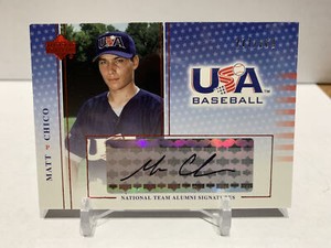 Matt Chico 2005 USA Baseball National Team Alumni Signatures Black Ink /360