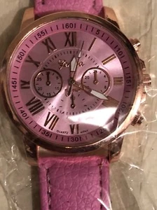 MODE GENEVA RÖMISCHE ZIFFERN QUARZUHR ARMBANDUHR FÜR DAMEN - Bild 1 von 6