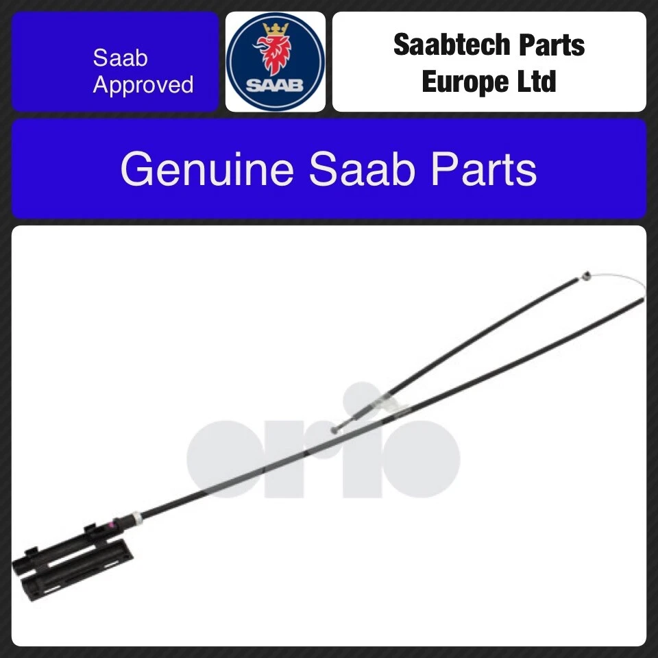 Genuine SAAB 9-3 2003-2007 Bonnet Release Cable 12793104, New - Image 1 of 1