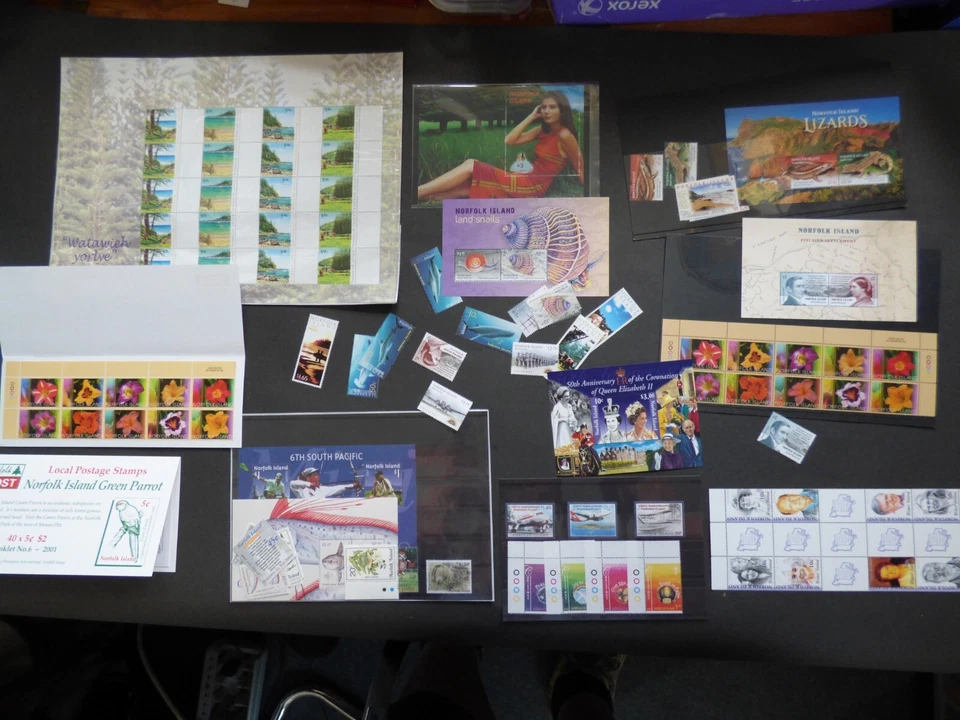 Norfolk Island Stamp Collection Lot Mint Never Hinged MNH FV Face Value - Image 1 of 4