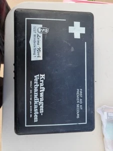 Vintage GERMAN FIRST AID KIT Kraftwagen Verbandkasten Unopened - Picture 1 of 11
