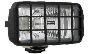 Fernscheinwerfer Weiß Zusatzscheinwerfer 195x95 mit Schutzgitter 12V 24V Halogen - Bild 1 von 6