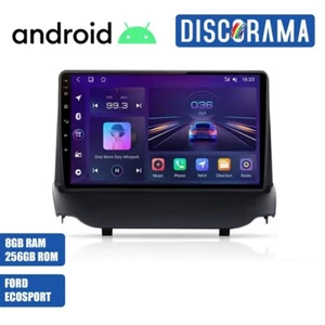 AUTORADIO ANDROID FORD ECOSPORT 8/256GB 2013-2017 STEREO AUTO TOUCH 9" WIFI NAVI - Foto 1 di 6
