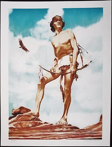 William NELSON, Original  Lithograph, The Archer, Signed - Picture 1 of 4