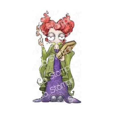 ODDBALL WITCHY SISTAH 1-Stamping Bella Rubber Stamp-Craft-Hocus Pocus-Witch - Image 1 of 4