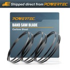 POWERTEC 80 Inch Bandsaw Blades Assortment for Woodworking, Band Saw 12", 3PK