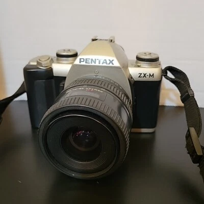 Pentax ZX-M 35mm SLR with Pentax-F 35-80mm Lens For PARTS OR REPAIR - Image 1 of 4
