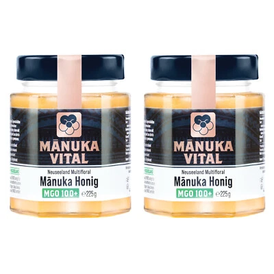 2x Manuka Vital Honey 100+, 2x225g - THE ORIGINAL FROM NEW ZEALAND 100, 120 - Image 1 of 4