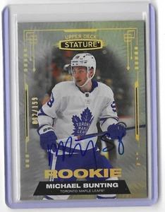 2021-22 Stature Hockey Rookie Autograph /199 MICHAEL BUNTING #195 - Picture 1 of 3
