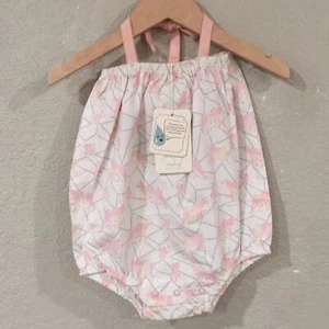 Jamie King Sapling Baby Girl 3-6M ORGANIC Galaxy Bear Bubble Romper 100% Cotton - Picture 1 of 13