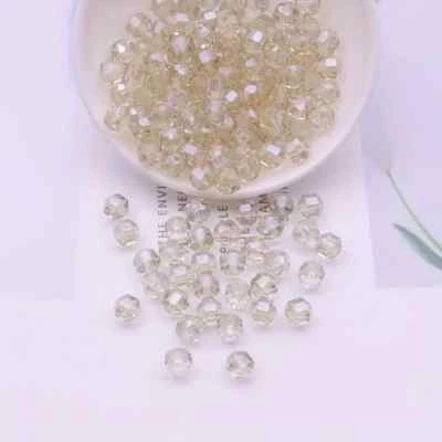 1 Strang (ca.30 Stck.) Glaswürfel Fac. Aurora Borealis Wunderschön 7x8 mm .308/1 - Bild 1 von 2