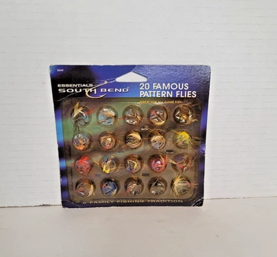 Essentials South Bend 20 moscas padrão famoso vintage novo lacrado - Imagem 1 de 4