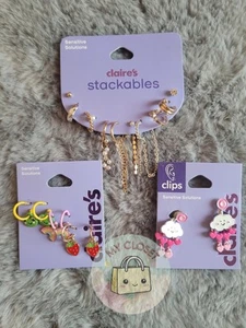 Claires Ohrringe gemischtes Set 3 neu mit Etikett - Bild 1 von 4