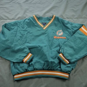 Chaqueta De Colección Miami Dolphins Juvenil Grande Verde Azulado Naranja NFL Fútbol Genuino Años 90 - Imagen 1 de 15