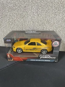 Jada Toys Fast & Furious 1/32 Leon's 1995 Nissan Skyline GT-R (BCNR33) Yellow 🔥 - Picture 1 of 3
