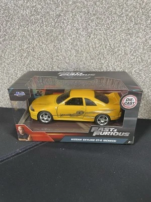 Jada Toys Fast & Furious 1/32 Leon's 1995 Nissan Skyline GT-R (BCNR33) Yellow 🔥 - Image 1 of 3