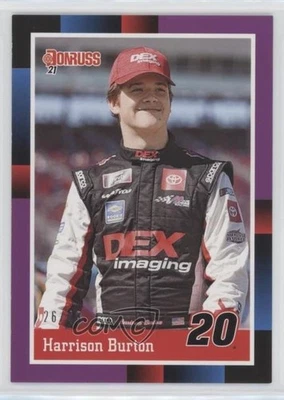 2021 Panini Donruss NASCAR Retro 1988 Purple /49 Harrison Burton #179 - Image 1 of 2