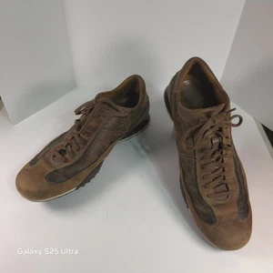 Cole Haan Lace Up Air Tan Leather Sneaker Shoes Size 9.5M Lounge Boat Golf - Picture 1 of 6