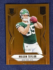 2025 Mason Taylor ROOKIE /35 Panini Donruss Elite Bronze #124 New York Jets - Picture 1 of 9