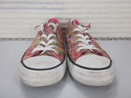 Sneakers basse Converse ALL STAR donna taglia 9 rosa stampa fiori rosa