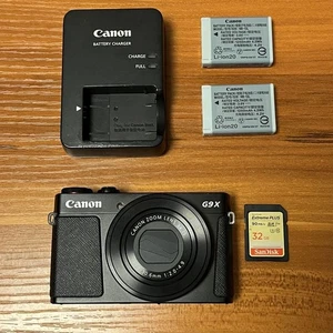 Canon PowerShot G9X Black Digital Camera 20MP Compact with Battery SD Card - Picture 1 of 12
