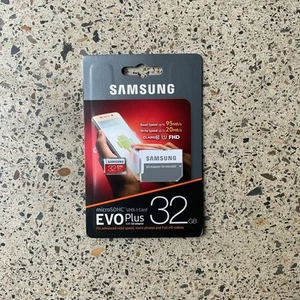 SAMSUNG EVO Plus micro SD 32GB SDHC Memory Card Dash Action U1 GoPro Phone 95Ms - Zdjęcie 1 z 2