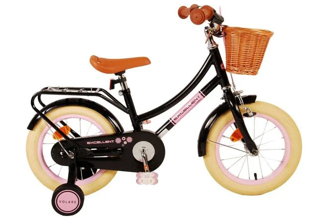 Volare Exzellente Kinderfahrrad - Mädchen - 14 Zoll - schwarz - Bild 1 von 1