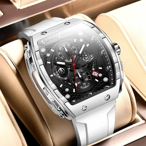 2025 Mens Sports Watches Chronograph Date Waterproof Quartz Man Wristwatch + Box - Picture 1 of 10