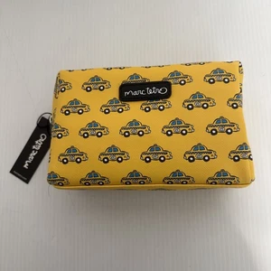 Marc Tetro Cosmetic Makeup Toiletry Bag Travel Black Yellow Taxi NYC RARE NWT - Picture 1 of 12
