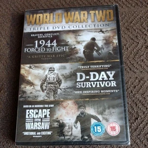 World War Two Triple DVD 1944 Forced to Fight / D-Day Survivor / Escape Warsaw - Picture 1 of 2