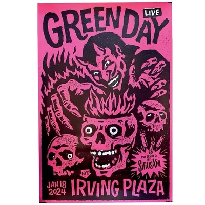 绿日海报 24X36 欧文广场纽约 2024 救世主 SIRIUSXM 独家 — 第 1/3 张图片